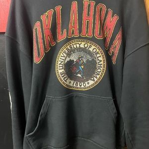 Rhude
Oklahoma-print cotton hoodie sz Med